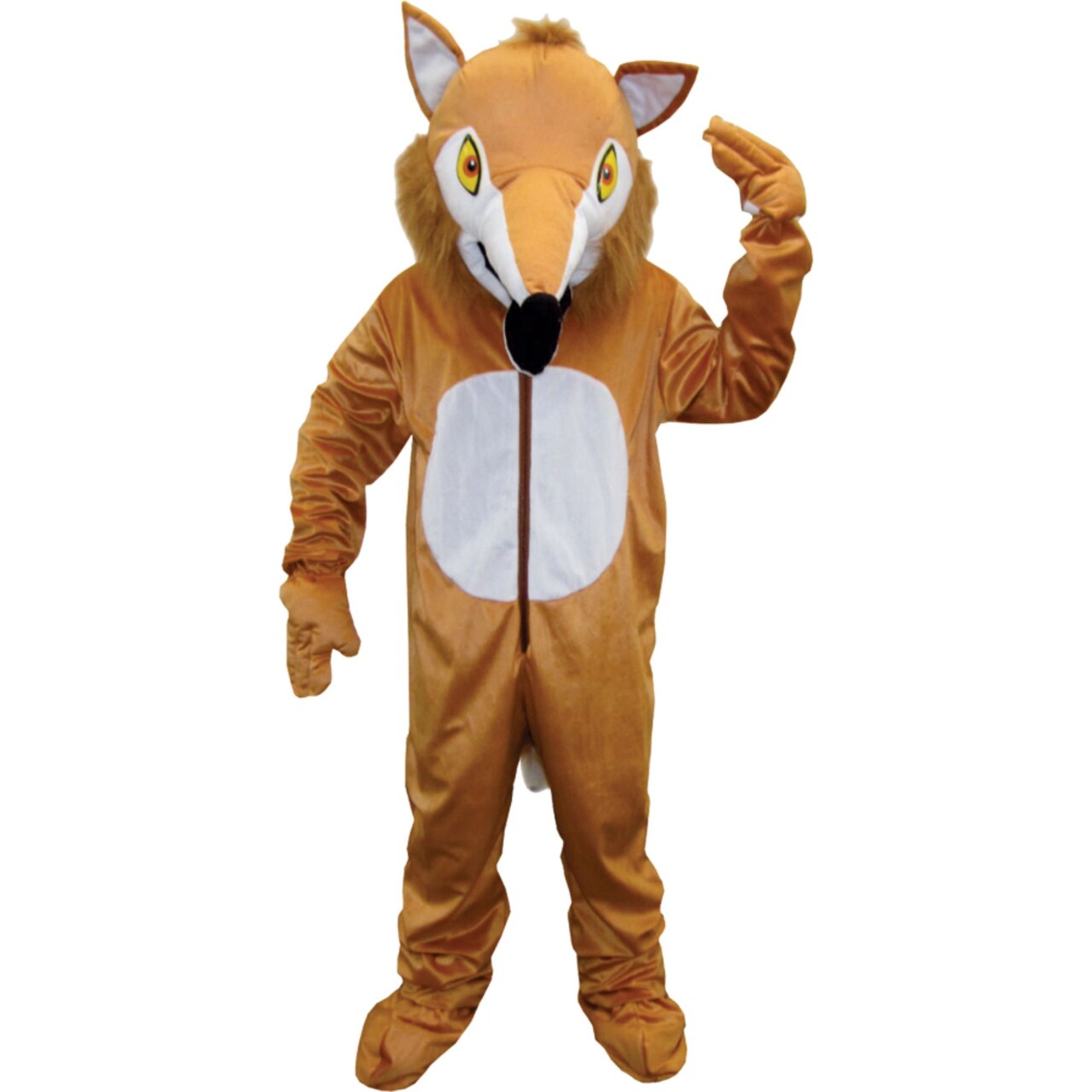 The Costume Center Orange and White Fox Mascot Unisex Adult Halloween Costume - One Size
